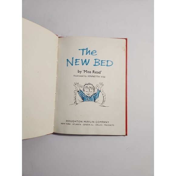 The New Bed – 1966 Houghton Mifflin Vintage Illustrated Children's Book - Picture 5 of 9